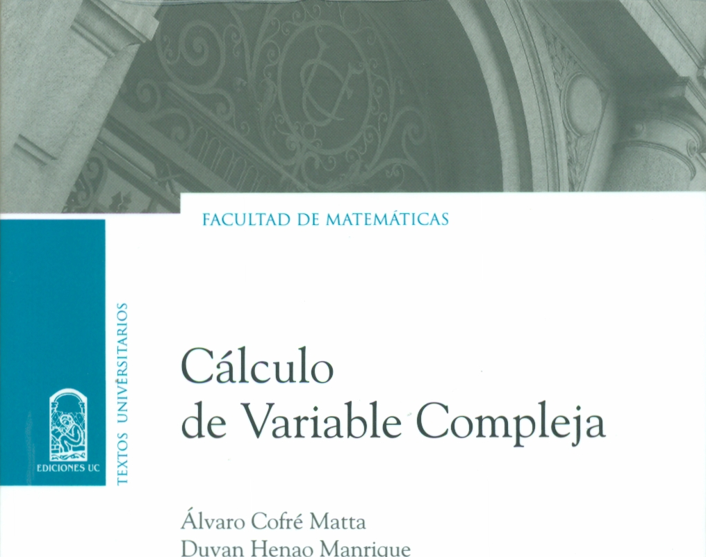 Profesores de MatemÃ¡tica UC publican libro en colecciÃ³n de Textos Universitarios